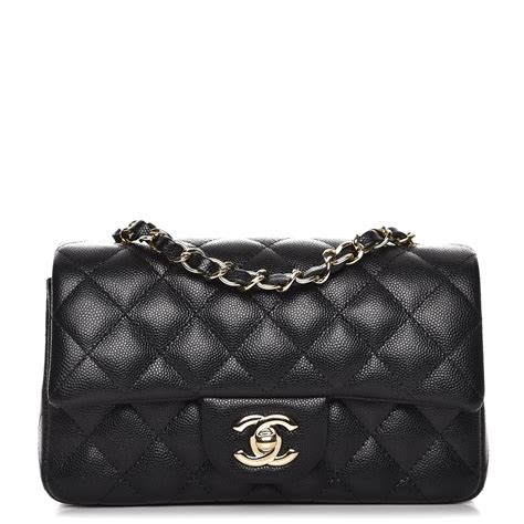 chanel mini rectangular flap bag caviar|CHANEL Caviar Quilted Mini Rectangular Flap Black.